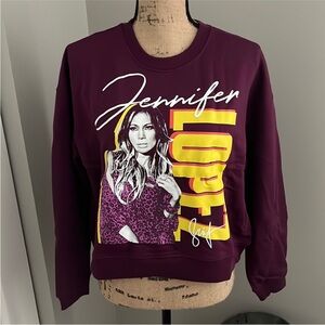 NWT J-Lo Jennifer Lopez crew neck sweatshirt in purple by Old Navy